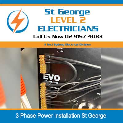 3 phase power installation with new electrical connections in St George